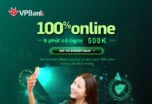 Mở thẻ VP Bank MIỄN PHÍ và Nhận ngay 500k